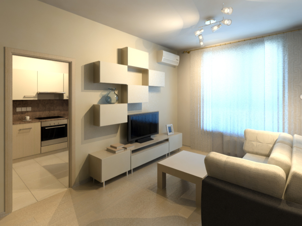 Дизайн для квартиры 43,5 кв.м. в ЖК ФИЛИГРАД, 2016.