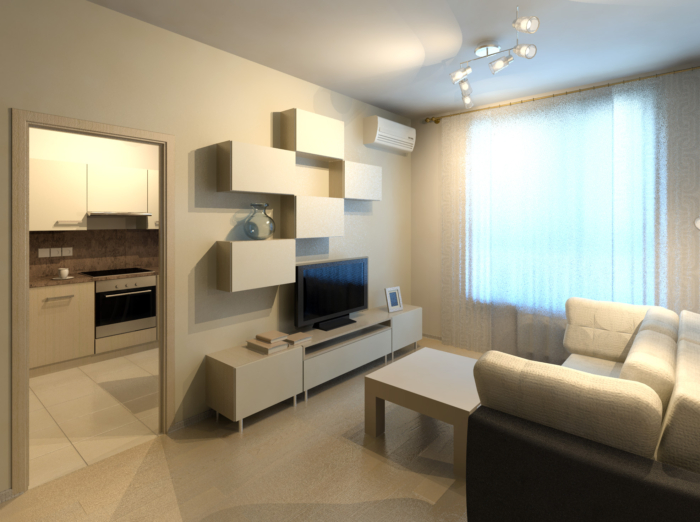 Дизайн для квартиры 43,5 кв.м. в ЖК ФИЛИГРАД, 2016.